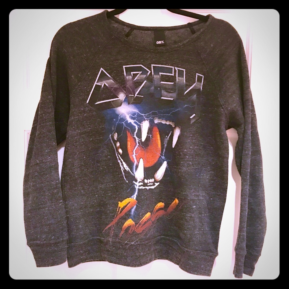 Obey vintage style sweatshirt
